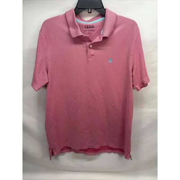 Izod Advantage Performance PINK Polo Golf Shirt Natural Stretch - Size Large - Picture 1 of 8